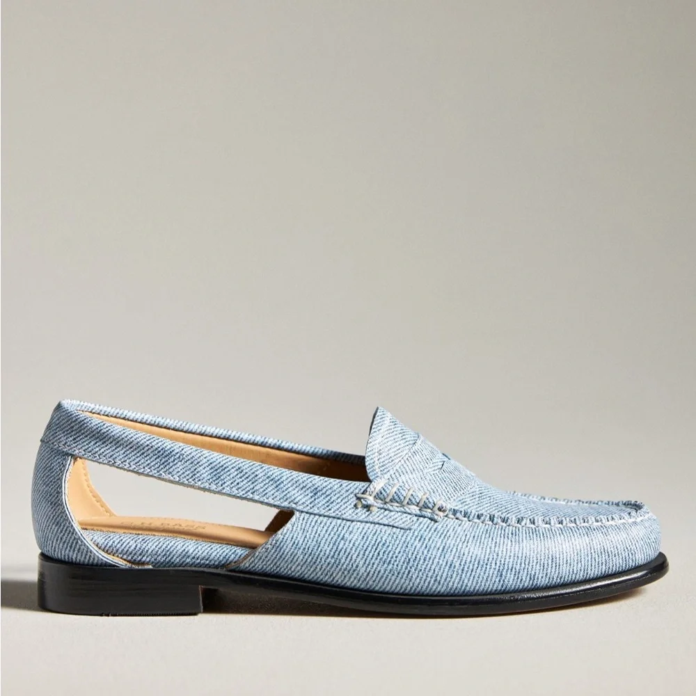 New  Anthropologie x GH Bass Whitney loafers 7.5